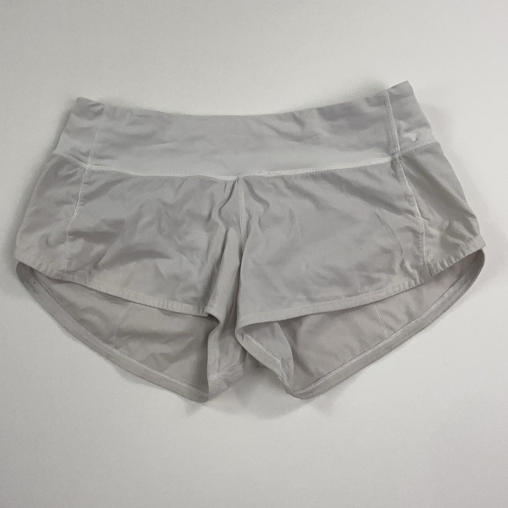 Lululemon Shorts Womens 4 Gray 3 In Running Lined Zip Pocket Athletic Sport